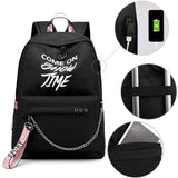 Luminous USB Charge  Backpack