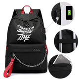 Luminous USB Charge  Backpack