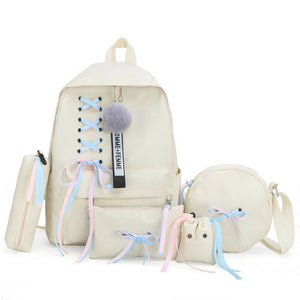 4Pcs Satchel Backpack