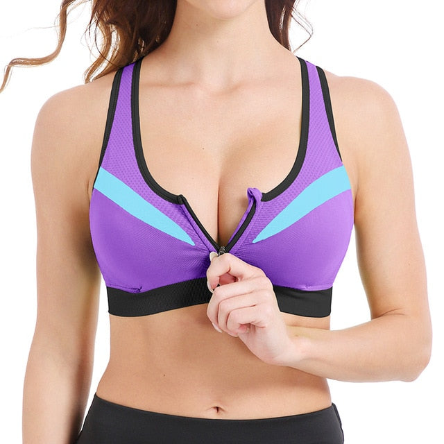 Zipper Sport Bra